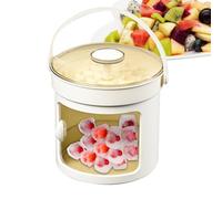 Wezalget Bac à Glaçons avec Couvercle et Bac de Rangement - À Glaçons 36 Cases Avec Récipient | Démoulage Facile par Pression pour Cocktails Cafés Desserts Whisky,Fabrication de Maison