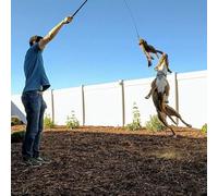 Wezalget Bâton Télescopique d'exercice pour Chien | Canne Leurre avec Jouet à Mâcher - Jeu D'éveil Extensible pour Chiots - Exercise en Plein Air pour Grandes Races de Chiens