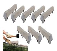 Wezalget Bordure en Briques pour Aménagement Paysager - Délimitation De Parterre De Fleurs,Blocs Décoratifs sans Creusage pour Pelouse Et Décoration Extérieure