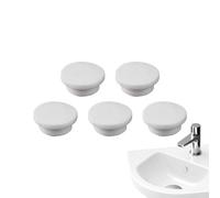 Wezalget Bouchons de Évier,5 Pièces Couvercle de Débordement en Silicone pour Lavabo de Salle de Bain - Bouchon Étanche de Remplacement Conception Anti-Fuites pour Cuisine Lavabo Vanité Buanderie