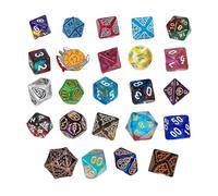 Wezalget Calendrier De L'Avent Avec Compte À Rebours | 24 Jours De Dés Pour L'Avent | Ensemble De Dés | Pour Les Femmes Et Les Hommes Jeu De Rôle Sur Table Pendant La Saison Des
