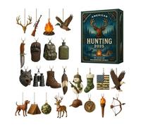 Wezalget Calendrier de l'Avent de Noël | 2025 Avent 24 Jours Pendants 2D | Décompte Décoratif pour Chasse de Noël avec Charme - Pour Anniversaire Fête Vacances Entrée Fenêtre Couronnes Chambre