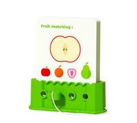 Wezalget Cartes Éducatives pour,Interaction Corde Clé - Support Visuel Préscolaire,Créatif Interactif pour Jeu De Logique Précoce Maternelle Cadeaux De Noël Éducation