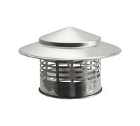 Wezalget Chapeau de cheminée de cheminée | Chapeau cheminée en Acier Inoxydable Capuchon Couverture d'évent cheminée Chapeau de Pluie pour Toit Rond - pour Une Meilleure Ventilation des cheminées