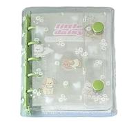 Wezalget Couverture De Cahier - Transparent Doux Mignon Papeterie M5 - Étui Pour Cahier Organisateur PVC,Pour Adolescents Femmes Maison Bureau Voyage Extérieur