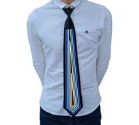 Wezalget Cravate lumineuse,Cravate de Noël lumineuse, LED de Noël,Cravates fantaisie avec commande vocale pour les amis, la famille ou les partenaires commerciaux