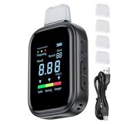 Wezalget Éthylomètre pour Test d'alcool Respiratoire,Appareil Éthylomètre Numérique Digital - Testeur d'alcool par Respiration - pour Usage Domestique, Automobile, Voyage et Activités de Plein Air