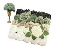 Wezalget Fleurs Artificielles | 25 Pièces Décoration Florale Dégradé pour Fête | Composition Réaliste pour Art Floral Vase Centre Table Jardin Maison