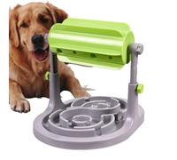 Wezalget Jouet interactif qui fuit, rouleau cylindrique pour animaux de compagnie, jouet qui fuit - Mangeoire lente antidérapante pour alimentation saine - Bol de jungle anti-stress, jouet qui fuit de
