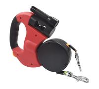 Wezalget Laisse Double pour Chiens | Laisses Rétractables avec Lumière LED | Accessoire Anti-Traction pour Jogging et Promenade Chiens Petite et Moyenne Taille