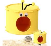 Wezalget Lit de nid de Hamster, Refuge Nain de Hamster, Crotte de lit de hérisson de Conception d'abeilles en Feutre, Petits Animaux cachant la cabane de Quatre Saisons de Souris naines, nid Chaud