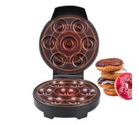 Wezalget Machine À Donuts Mini,Appareil de Cuisine à 7 Cavités avec Chauffage Double Face | Appareil à Donuts avec Moule Antiadhésif - Pour Maison, Cuisine, Bureau, Restaurant, Café, Petit-déjeuner,