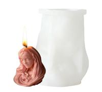 Wezalget Moules Pour Fabrication De Bougies | 3D Jésus Marie Silicone Démoulage Facile,Moules de Coulée Détaillés en Résine Époxy,Pour Femmes Débutantes Amateurs D'Artisanat Résine Plâtre Décoration