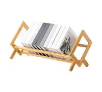 Wezalget Organisateur D'Étagère De Bureau | Étagère De Bureau en Bois pour Rangement | Bibliothèque De Table en Bois - pour Chambre Salon Dortoir Salle De Classe Bibliothèque École CDs Journaux