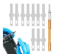 Wezalget Outils de Réparation Téléphone | Décollant pour Réparation Mobile | Manche Antidérapant et Ouvre Boîtier de Remplacement de Verre pour Maintenance d'Écran de Montre et Ordinateur Portable -