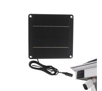 Wezalget Panneau Solaire pour Caméra Ring Extérieur 24W 12V - Panneau Solaire Pour Guirlandes Lumineuses,Étanche avec Port DC 5521 pour Lampes Caméras Sécurité Arrière-Cour Jardin Extérieur