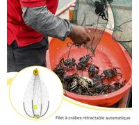Wezalget Pièges à Crabes pour la Pêche au Crabe,Cage À Crabes Pliante Ouverture Et Fermeture Automatique,Accessoire de Capture pour Homards Crevettes Écrevisses Poissons-Appâts | Utilisation en Eau