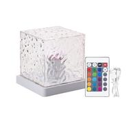 Wezalget Projecteur Lumineux Décoratif Colorée, Lampe Projecteur LED Veilleuse, avec Télécommande Variation Intensité Lumière Dynamique 16 Couleurs, pour Chambre, Salon, Cadeau Anniversaire