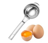 Wezalget Séparateur d'œufs pour œufs crus | Filtre à jaune d'œuf en acier inoxydable Cuillère passoire à œufs suspendue Outil de séparation de blanc d'œuf portable - Pour la cuisine, la pâtisserie
