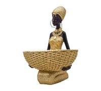 Wezalget Statues Africaines - Art de Bureau Esthétique en Résine - Statuette Ethnique Décorative - pour Chambre à Coucher Salon Salle de Bain Appartement Maison Hôtel Cadeau Housewarming Anniversaire