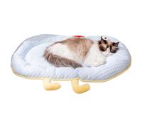 Wezalget Tapis de couchage pour chats - Tapis doux pour chats rafraîchissant et pour dormir, coussin de repos respirant, accessoire confortable pour animaux domestiques pour transports intérieurs