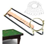 Wezalget Tasseau de Billard - Rail Standard De Remplacement avec Filets - Accessoires D'Entraînement avec Sacs Filetés De Précision pour Débutants en Famille Et Entre Amis