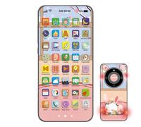 Wezalget Téléphone Jouet Éducatif | Jouet Interactif avec Lumières Éblouissantes,avec Écran Tactile Rechargeable et Contenu Éducatif