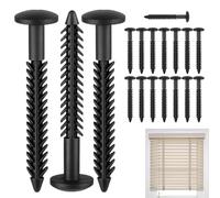 Wezalget Vis Pour Volets Avec Capsules - Piquet D'ancrage Extérieur De 7.5 cm Pour Volets De Fenêtre - Quincaillerie Pour Loquet Butée Porte Placard Bricolage