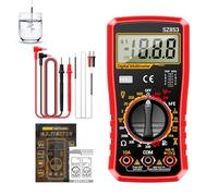 Wezalget Voltmètre Multimètre,Mesure Précise et Rapide, Compteur 1999 Comptages | Multimètre numérique à calibre automatique - pour usage domestique, électricien, industriel, commercial, résidentiel,