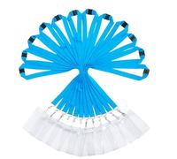 WEZEBEL Lot de 12 cordons de cou résistants avec porte-badge étanche pour l'école, le bureau, une croisière (bleu ciel)