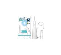 Waterpik WF-20 Pulse, Hydropulseur Sans Fil, Recommandé par l’UFSBD, Jet dentaire Rechargeable, Elimine la Plaque, 2 Niveaux de Pression, 45 Secondes de Nettoyage, 2 Embouts Inclus, Waterproof, Blanc