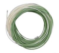 WF6F-WF10F Fil de pêche à la mouche à tête courte en eau salée Construction en nylon Performance de lancer lisse Couleurs vertes et crème pour pêcheurs en mer (WF8F)