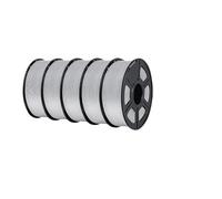 WFBOUPXQ PLA + Filament 5KG 1.75mm Impression 3D PLA Plus ABS Blanc Noir Rouge Bleu Vert Orange Filament for imprimante FDM Stylo 3D(PLA Plus Silver 5KG)