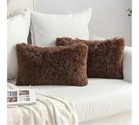 WFBZ Housse De Coussin Moelleux 50x70 Coussin en Peluche Coussin De Canapé Câlin Coussin Super Doux Housse De Coussin Moelleux pour Canapé Coussin 2pc (A10,50 * 70 cm)