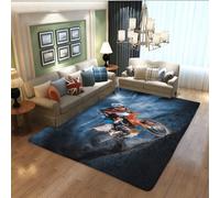 WFBZ Tapis De Chambre Moto-Cross Tapis Doux Antidérapant Tapis De Chambre Tapis Tapis pour Salon (A1,60 * 90cm)