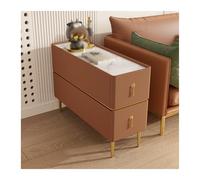 WFchenj222-6 Buffet de canapé léger Luxe en Bois Massif, Petit Sandwich Ultra étroit, Table d'appoint Cuir for Salon Table de Chevet(G)