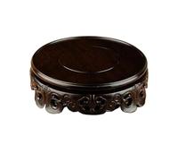 WFchenj222-6 Socle pour bonsaï Sculpture sur Bois piédestal, Artisanat, ébène, bonsaï, Service à thé, Vase, étagère décorative Présentoir pour jardinière(Grand)