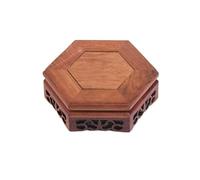 WFchenj222-6 Socle pour bonsaï Socle de Table en séquoia Creux sculpté, théière, Vase, décoration d'intérieur, présentoir Présentoir pour jardinière