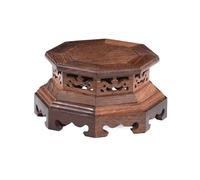 WFchenj222-6 Socle pour bonsaï Support de théière Classique Hexagonal en Palissandre for Plantes Pot Présentoir pour jardinière(Petit)