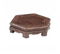 WFchenj222-6 Socle pour bonsaï Vase Miniature en Bois sur Pied, Socle for thé, Figurines décoratives, étagère Présentoir pour jardinière