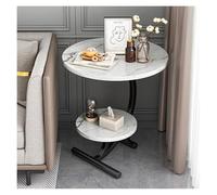 WFchenj222-6 Table d'appoint Mobile Table d'appoint de canapé Buffet Simple Table de Chevet Petite Table Basse Petite Petite Table Chambre Petite Table Ronde Table Basse(Blanc)