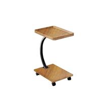 WFchenj222-6 Table d'appoint Mobile Table d'appoint relevable Table Basse Mobile Table Basse de Salon Table Basse d'angle de Balcon Table carrée Mobile Table Basse Table Basse(Natural)