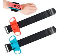 Wffeila Lot de 2 Bracelets pour Just Dance 2025, 2024, 2023, 2022, 2021, Bracelet élastique Réglable, Compatible avec les jeux de sport Nintendo Switch Joy