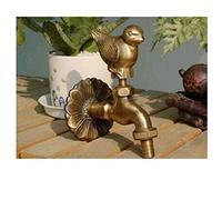Wffmx Robinet De Jardin Extérieur Décoratif En Forme D'Animal Rural Bibcock Avec Robinet De Moineau En Bronze Antique Pour Machine À Laver