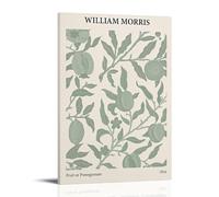 Wfhbcnhg William Morris - Impression sur toile de fruits ou de grenade - Décoration murale moderne pour chambre à coucher, salon, 60 x 90 cm, style cadre