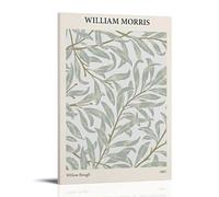 Wfhbcnhg William Morris - Impression sur toile de saule - Décoration murale moderne pour chambre à coucher, salon - 60 x 90 cm - Style cadre