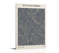 Wfhbcnhg William Morris - Impression sur toile de saule - Décoration murale moderne pour chambre à coucher, salon - 50 x 75 cm - Style cadre