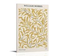 Wfhbcnhg William Morris - Impression sur toile de saule - Décoration murale moderne pour chambre à coucher, salon - 60 x 90 cm - Style cadre