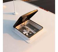 WFIETN - Dachhaube 42 x 42 cm, fenêtre de toit avec ventilation Push-Pull pour camping-car, fenêtre de caravane universelle pour camping-car avec ouvertures standard de 14 x 14 pouces