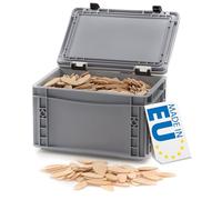 WFix Lamelles d’assemblage taille 20, 1000 pièces en hêtre massif FSC, pour rainure 4 mm, chevilles plates en Euroboîte, assemblages bois précis en atelier